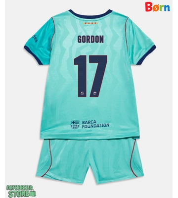Barcelona Anthony Gordon #17 Replika Babytøj Tredje sæt Børn 2026-27 Kortærmet (+ Korte bukser)